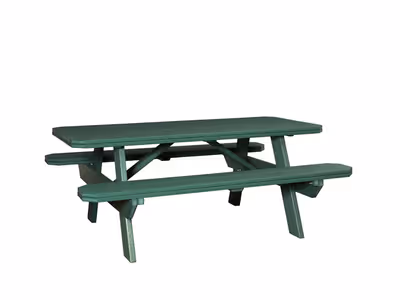 33" x 72" Table w/ Benches Attached