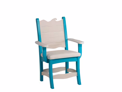 Wave Cushion Dining Chair w/ Arms