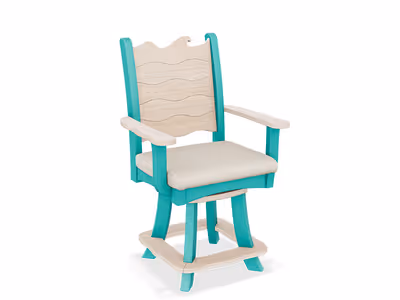 Wave Swivel Cushion Counter Chair